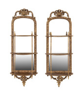 PAIR 19TH C. ROCOCO STYLE MIRR