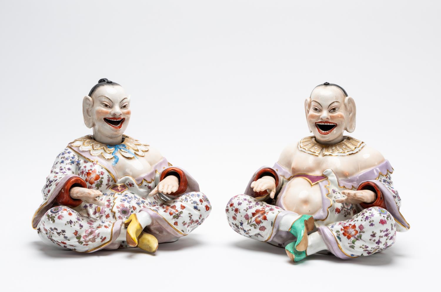 PAIR, 19TH C SAMSON PORCELAIN