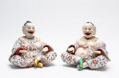 PAIR, 19TH C SAMSON PORCELAIN