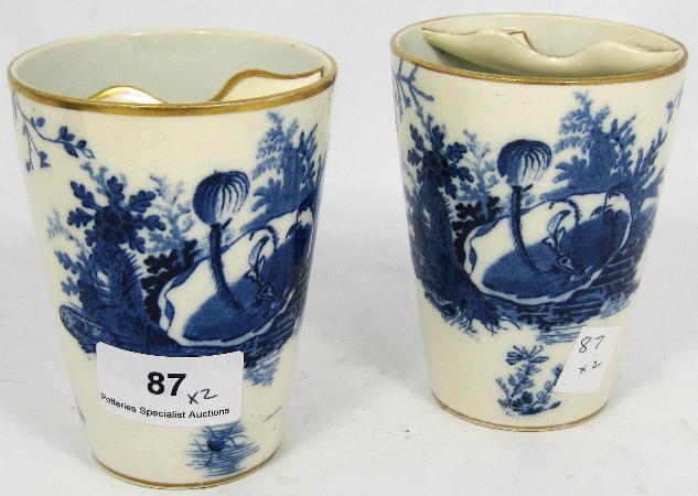 Pair 19th Century Blue & White