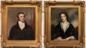 PAIR 19TH CENTURY PORTRAITS, L