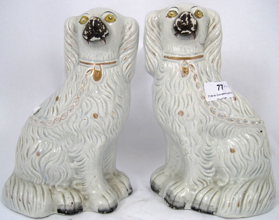 Pair 19th Century Staffordshire