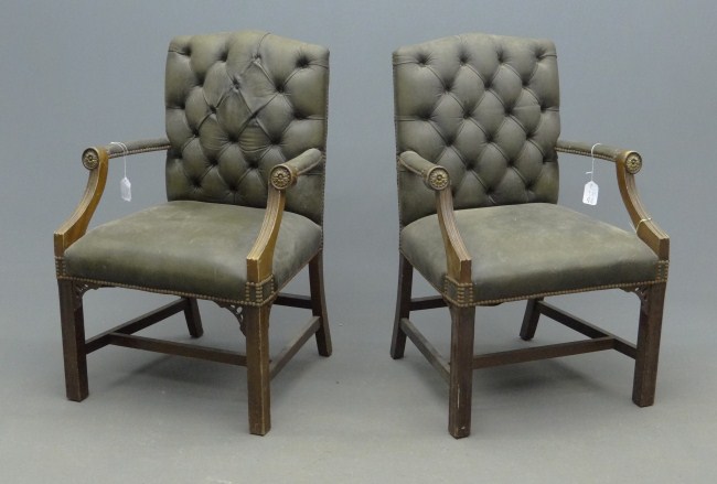 Pair 20th c. Chipp. style molded