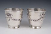 PAIR A. AUCOC FRENCH SILVER CA