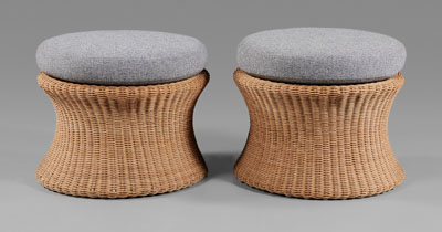 Pair Aarnio Ottomans, modern,