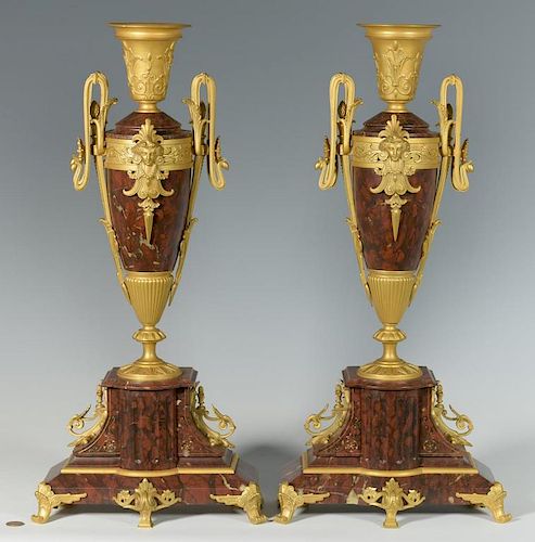 PAIR AESTHETIC MOVEMENT URNSPair of