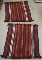 PAIR AFGHAN TENT HANGINGS, 4 F