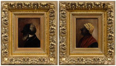 Pair African-American portraits:
