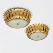 PAIR ALEXA HAMPTON GILT METAL