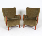 PAIR ALFRED CHRISTENSEN OAK &