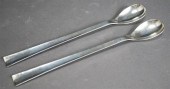 PAIR ALLAN ADLER STERLING STIR