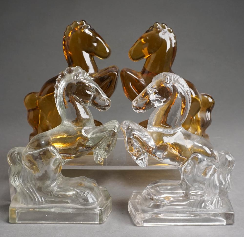 PAIR AMBER AND PAIR CLEAR MOLDED