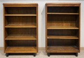 PAIR AMERICAN ART MODERN WALNU