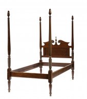 PAIR AMERICAN CARVED MAHOGANY