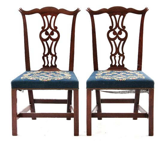 Pair American Chippendale style