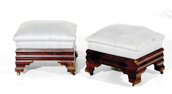 Pair American Empire mahogany