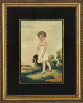 Pair American pictorial school