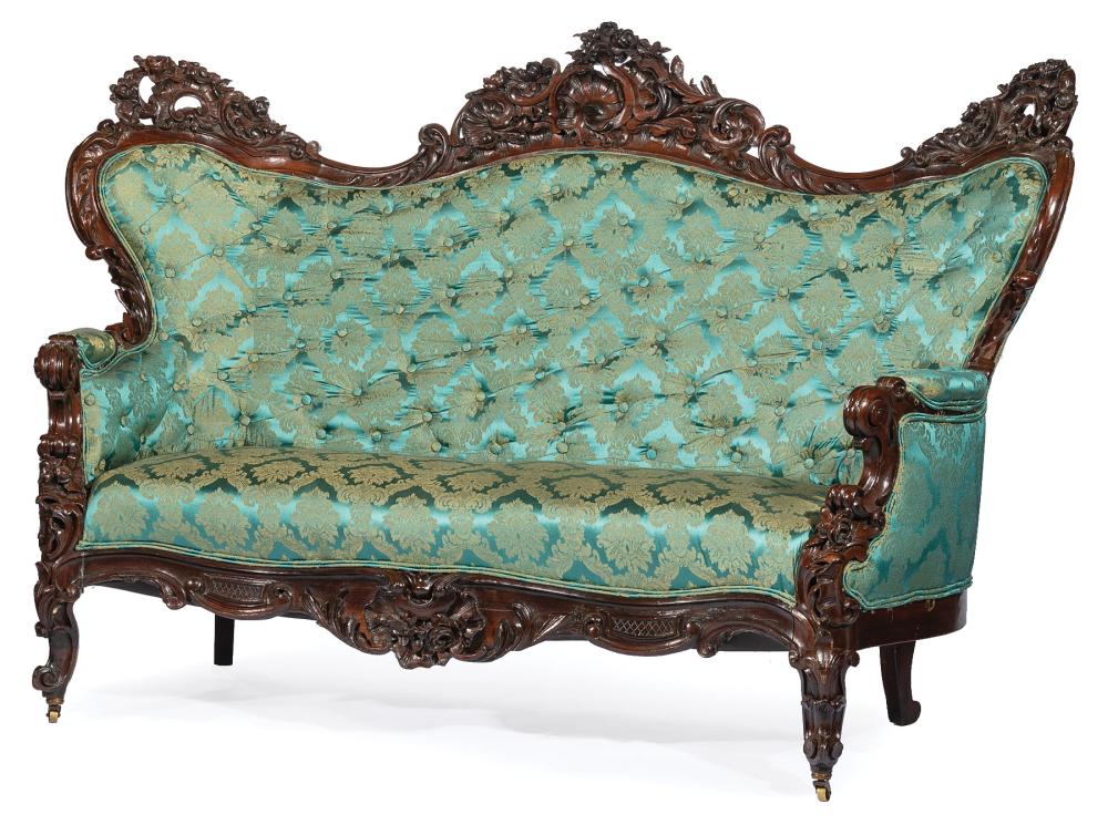 PAIR AMERICAN ROCOCO CARVED