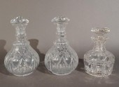 PAIR ANGLO-IRISH MOLDED GLASS