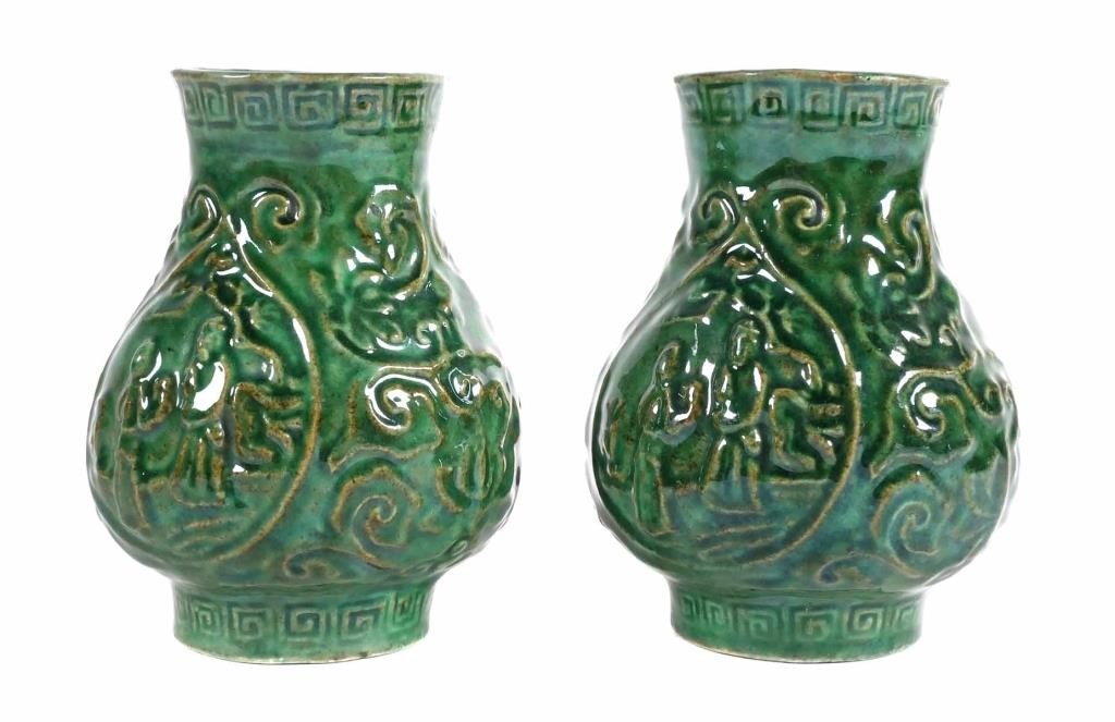 PAIR ANTIQUE CHINESE QING ERA