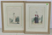 Pair Antique Gatine Tinted Fas