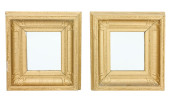 PAIR ANTIQUE HAND PAINTED GILT