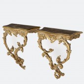 PAIR ANTIQUE LOUIS XV STYLE BR