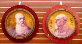 Pair Antique Sarreguemimes Fre