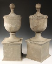 PAIR ARCHITECTURAL URNS - Outs