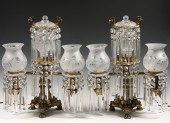 PAIR ARGAND LAMPS - Pair of La