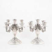 PAIR, ARGENTINIAN SILVER FIVE-