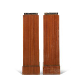 PAIR ART DECO BLACK MARBLE TOP