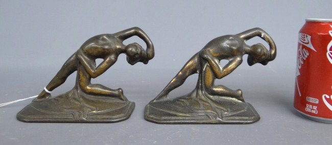 Pair Art Deco bookends.