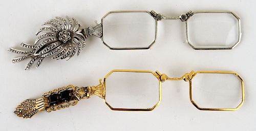 PAIR ART DECO LORGNETTES