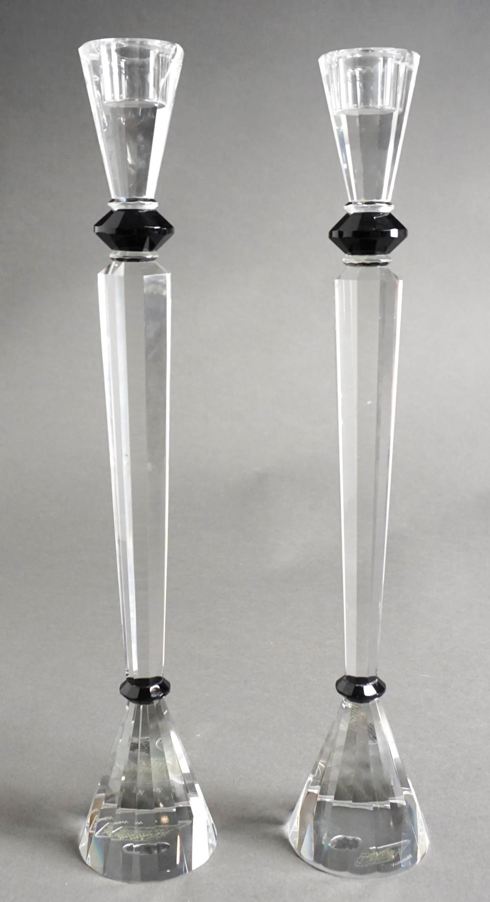 PAIR ART DECO STYLE SHANNON CRYSTAL