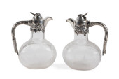 PAIR ART NOUVEAU .800 SILVER M