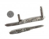PAIR ART NOUVEAU STERLING POCK