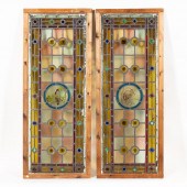 PAIR, ARTS AND CRAFTS TALL STA
