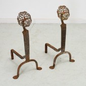 PAIR ARTS & CRAFTS BRASS AND I
