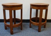 PAIR ARTS & CRAFTS STYLE OAK S