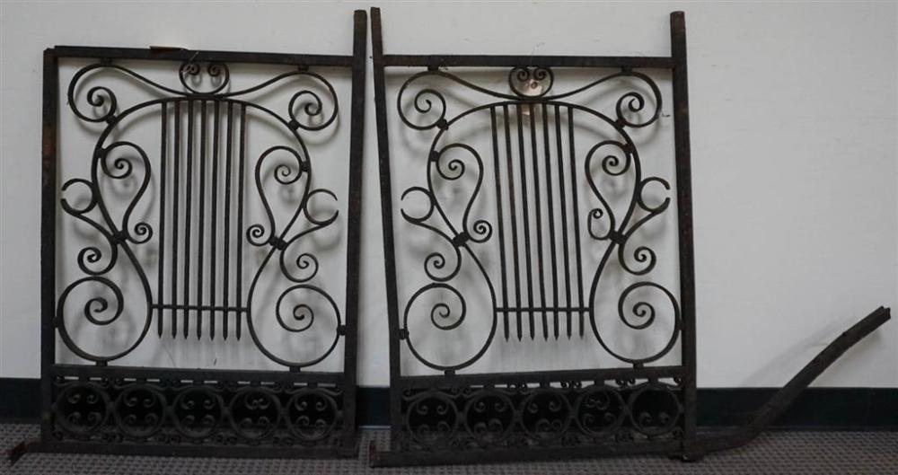 PAIR ARTS & CRAFTS STYLE WROUGHT