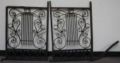 PAIR ARTS & CRAFTS STYLE WROUG