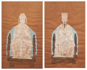 PAIR ASIAN ANCESTOR PORTRAITSP