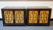 PAIR ASIAN STYLE HARDWOOD TWO-