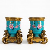 PAIR, ATTR: SEVRES PORCELAIN B