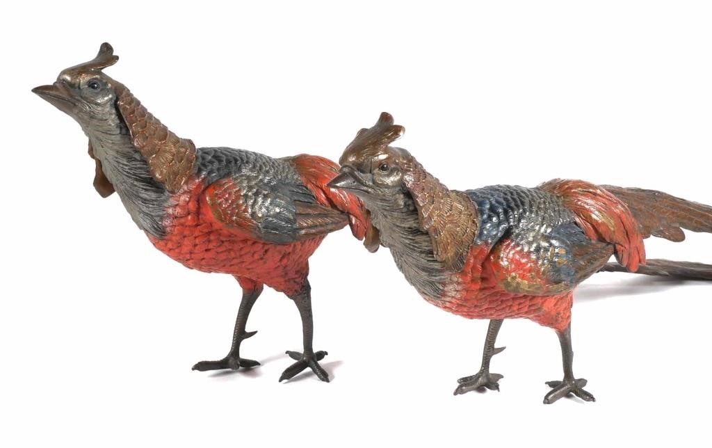 PAIR AUSTRIAN COLD-PAINTED BRONZE