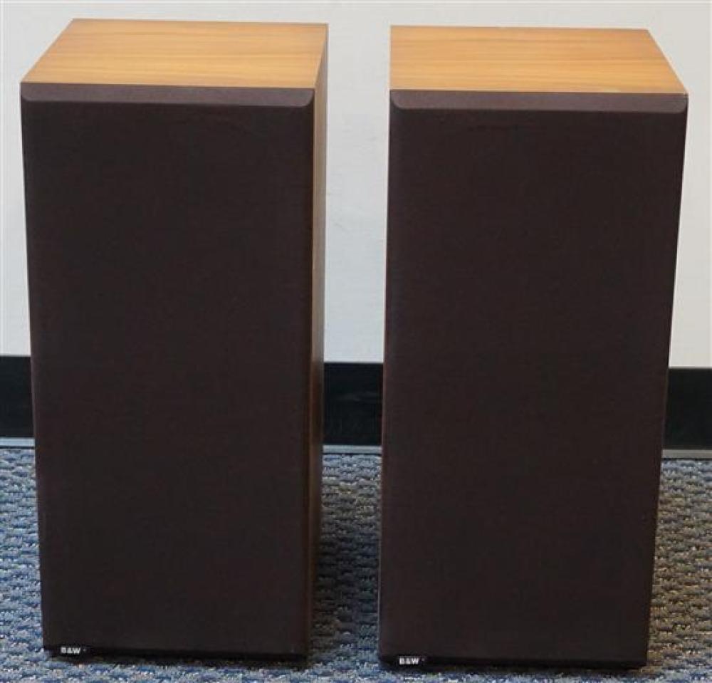 PAIR B & W WALNUT SPEAKERS, MODEL