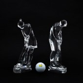 PAIR, BACCARAT CRYSTAL GOLF FI