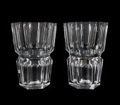 PAIR BACCARAT 'EDITH' COLORLES