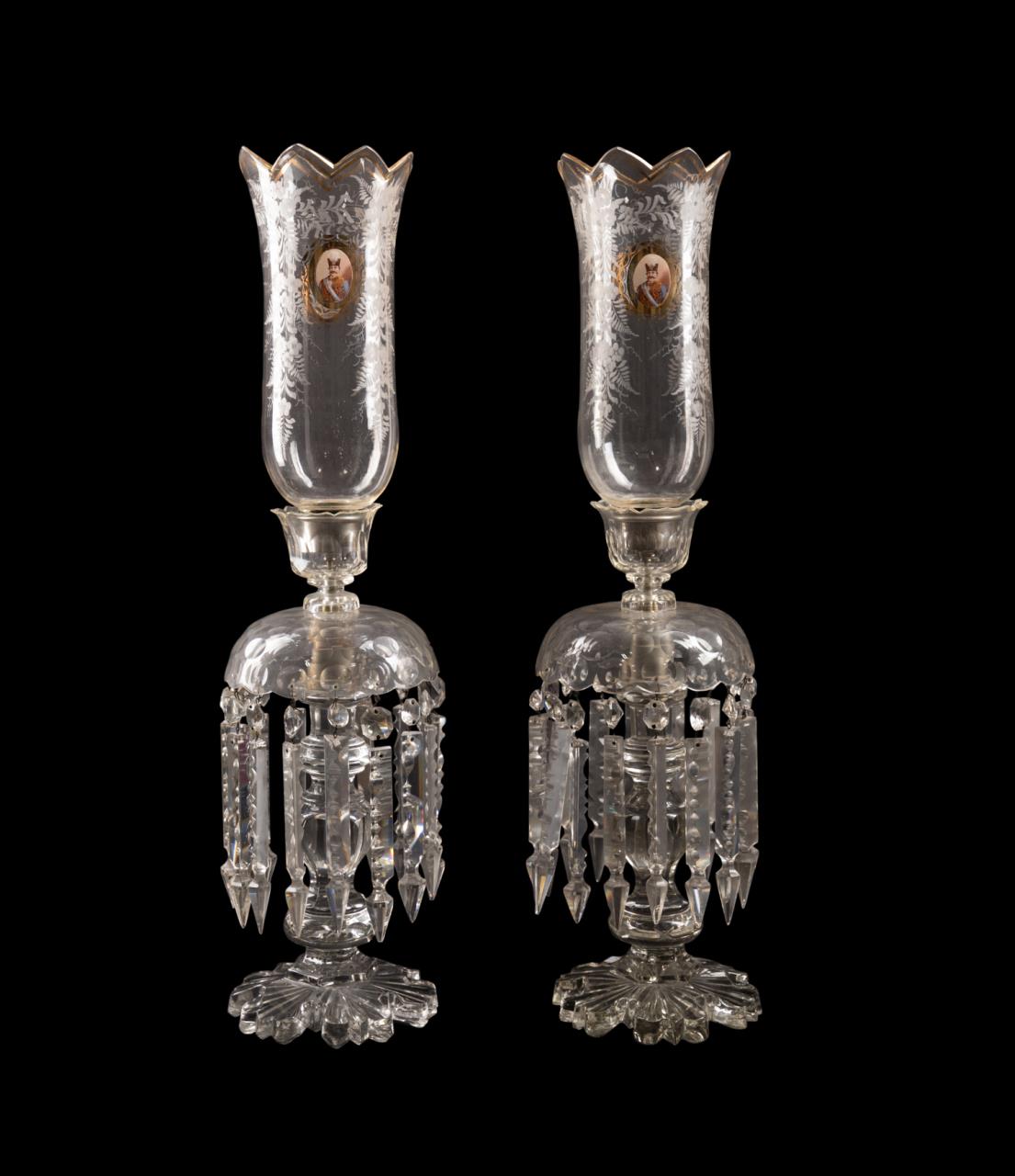 PAIR BACCARAT & MOSER IRANIAN